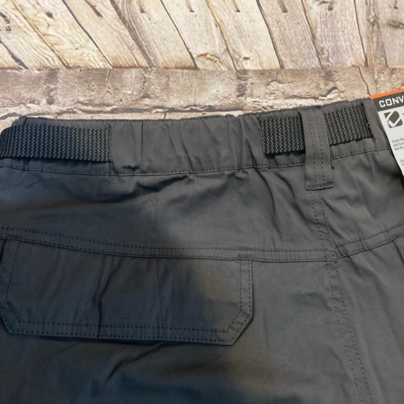 NWT B.C clothing men’s gray convertible pants/shorts cargo XXL/30 - Picture 12 of 14